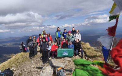 Planinarska grupa na Kleku